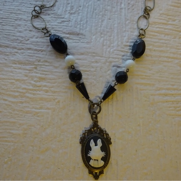 🌙[2/$44.00]🌙 Black and White Rabbit Necklace - Picture 3 of 6